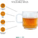 Ripple Drinking Glass Mugs (Set of 2) - 12 oz