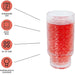 Modern Flower Embossed Glasses Kitchen Cup - Set of 4 - 12oz