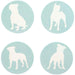 Pitbull Ceramic Drink Coasters - Set of 4