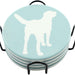 Labrador Retriever Ceramic Drink Coasters - Set of 4
