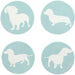 Dachshund Ceramic Drink Coasters - Set of 4