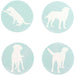 Labrador Retriever Ceramic Drink Coasters - Set of 4