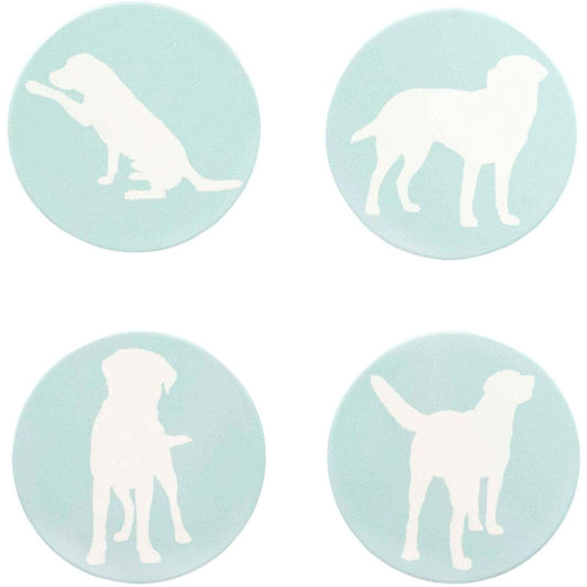 Labrador Retriever Ceramic Drink Coasters - Set of 4