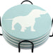 Dachshund Ceramic Drink Coasters - Set of 4