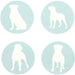 Rottweiler Ceramic Drink Coasters - Set of 4