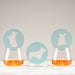 Corgi Ceramic Coasters with Metal Stand (Set of 4)
