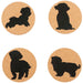 Shih Tzu Cork Drink Coasters - Set of 4