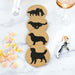 Golden Retriever Cork Drink Coasters - Set of 4