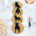 Rottweiler Cork Drink Coasters - Set of 4
