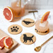 Golden Retriever Cork Drink Coasters - Set of 4