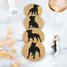Pitbull Lovers Cork Drink Coasters - Set of 4