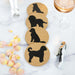 Goldendoodle Cork Drink Coasters - Set of 4