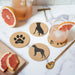 Boxer Cork Drink Coasters - Set of 4