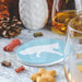 German Shepherd Ceramic Coasters with Metal Stand (Set of 4)