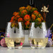 Yorkshire Terrier Etched Stemless Wine Glasses
