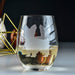 Yorkshire Terrier Etched Stemless Wine Glasses