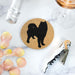 Siberian Husky Cork Drink Coasters - Set of 4
