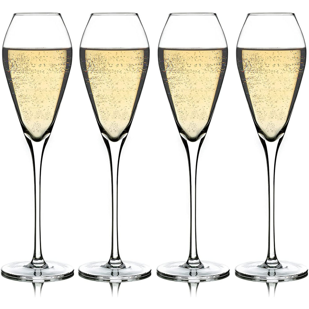 Champagne Flute Glasses (Set of 4)