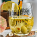 Stemless Wine Engagement Glasses