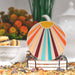 Rising Sun Ceramic Coasters with Metal Stand (Set of 4)