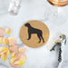 Boxer Cork Drink Coasters - Set of 4