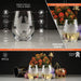 Yorkshire Terrier Etched Stemless Wine Glasses