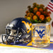West Virginia University Whiskey Glass Set (2 Low Ball Glasses)