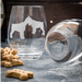 Schnauzer Etched Stemless Wine Glasses