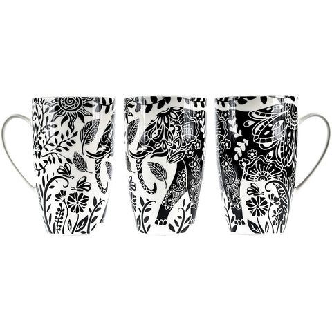 Elephant Coffee and Tea Mug With Ceramic Lid + Infuser (16oz)