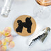 Poodle Lovers Cork Drink Coasters - Set of 4