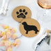 Golden Retriever Cork Drink Coasters - Set of 4