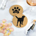 Labrador Retriever Cork Drink Coasters - Set of 4