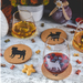 Pug Cork Coasters (Set of 4)