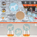 Schnauzer Ceramic Coasters with Metal Stand (Set of 4)