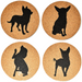 Chihuahua Cork Coasters (Set of 4)