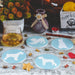 Schnauzer Ceramic Coasters with Metal Stand (Set of 4)