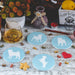 Pug Ceramic Coasters with Metal Stand (Set of 4)