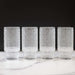 Modern Flower Embossed Glasses Kitchen Cup - Set of 4 - 12oz