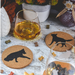 German Shepherd Cork Coasters (Set of 4)