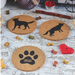 German Shepherd Cork Coasters (Set of 4)