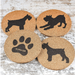 Schnauzer Cork Coasters (Set of 4)