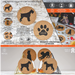 Schnauzer Cork Coasters (Set of 4)