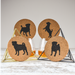 Pug Cork Coasters (Set of 4)