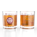 University of Chicago Maroons Whiskey Glass Set (2 Low Ball Glasses)