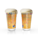 University of Kansas JayHawks College Pint Beer Glasses (Set of 2), 16 oz – Full-Color Logo + Campus Map