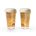 Greenline Goods University of Minnesota Gophers Pint Beer Glasses Set of 2, 16 oz Pint Glasses with Full-Color Logo & Campus Map – Officially Licensed Beer Glass Gift for Alumni & Fans