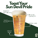 Greenline Goods Arizona State University Sun Devils Pint Beer Glasses Set of 2, 16 oz Pint Glasses with Full-Color Logo & Campus Map – Officially Licensed Beer Glass Gift for Alumni & Fans