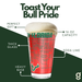 Greenline Goods University of South Florida Bulls Pint Beer Glasses Set of 2, 16 oz Pint Glasses with Full-Color Logo & Campus Map – Officially Licensed Beer Glass Gift for Alumni & Fans