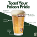 Greenline Goods Bowling Green State University Falcons Pint Beer Glasses Set of 2, 16 oz Pint Glasses with Full-Color Logo & Campus Map – Officially Licensed Beer Glass Gift for Alumni & Fans