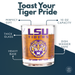 Louisiana State University Whiskey Glass Set (2 Low Ball Glasses)